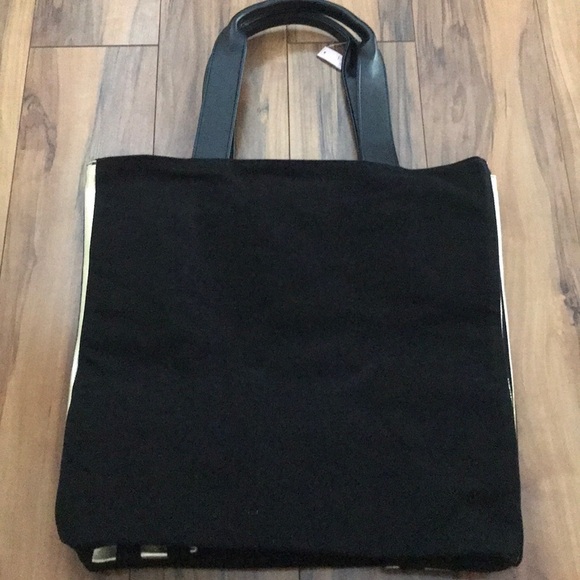 Black & Gold VS Large canvas tote - Picture 4 of 8